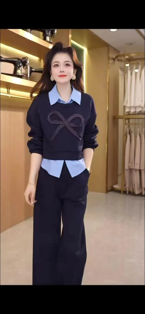 Pre winter bow knit cords set - Image 2