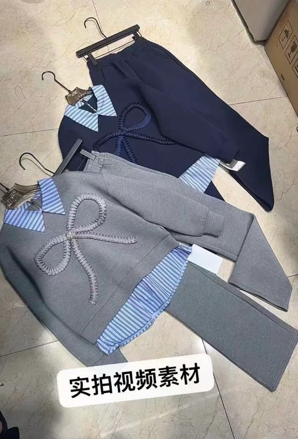 Pre winter bow knit cords set - Image 3