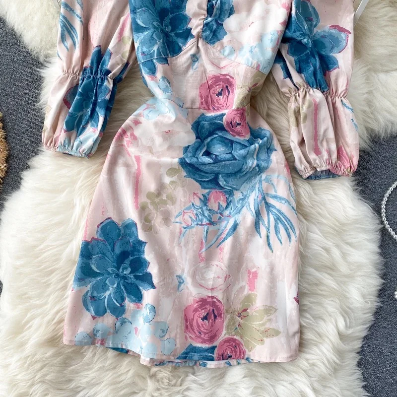 Retro Floral Dress - Image 4