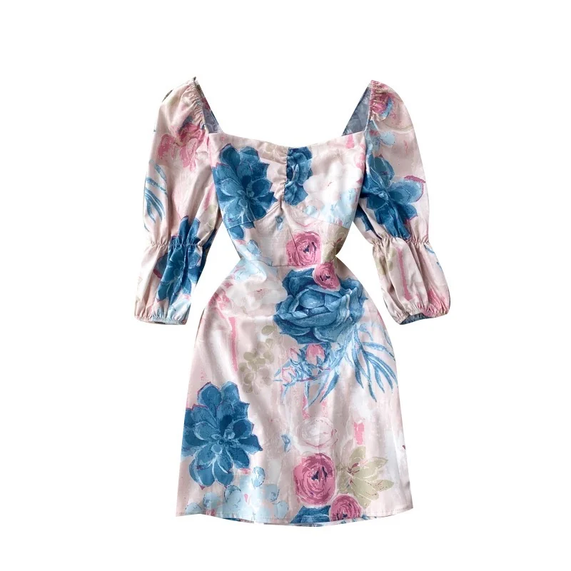 Retro Floral Dress - Image 5