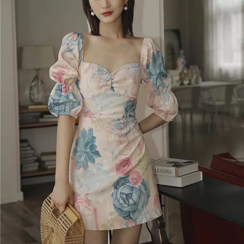 Retro Floral Dress - Image 6