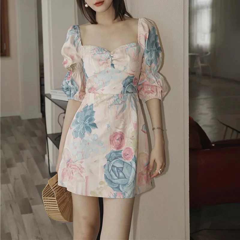 Retro Floral Dress - Image 7