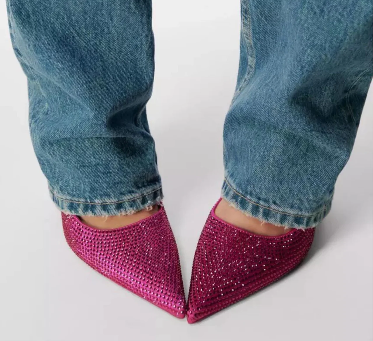 Rhinestone kitten heels - Image 3