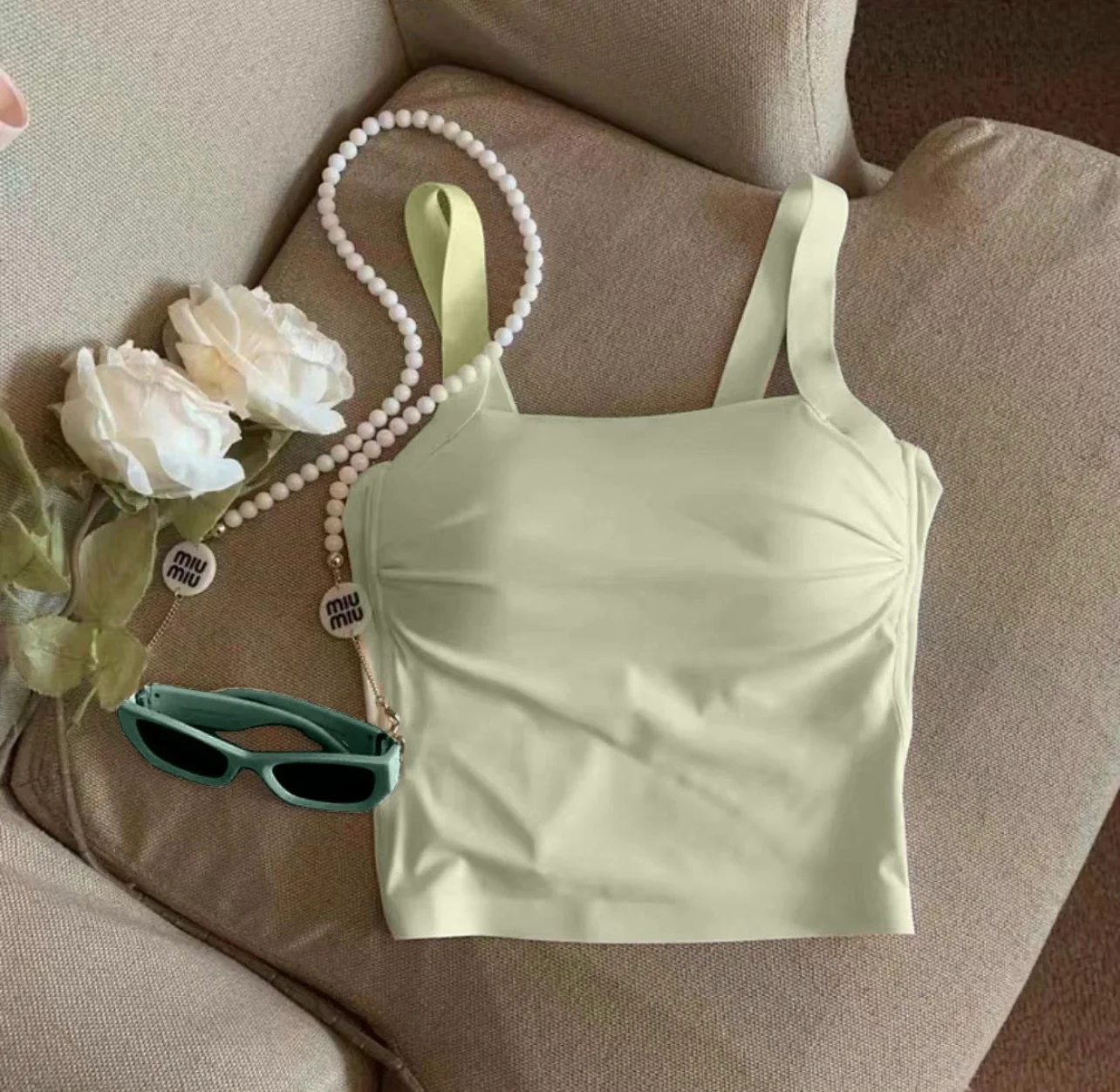 Ria tank top inbuilt with bra - Image 5