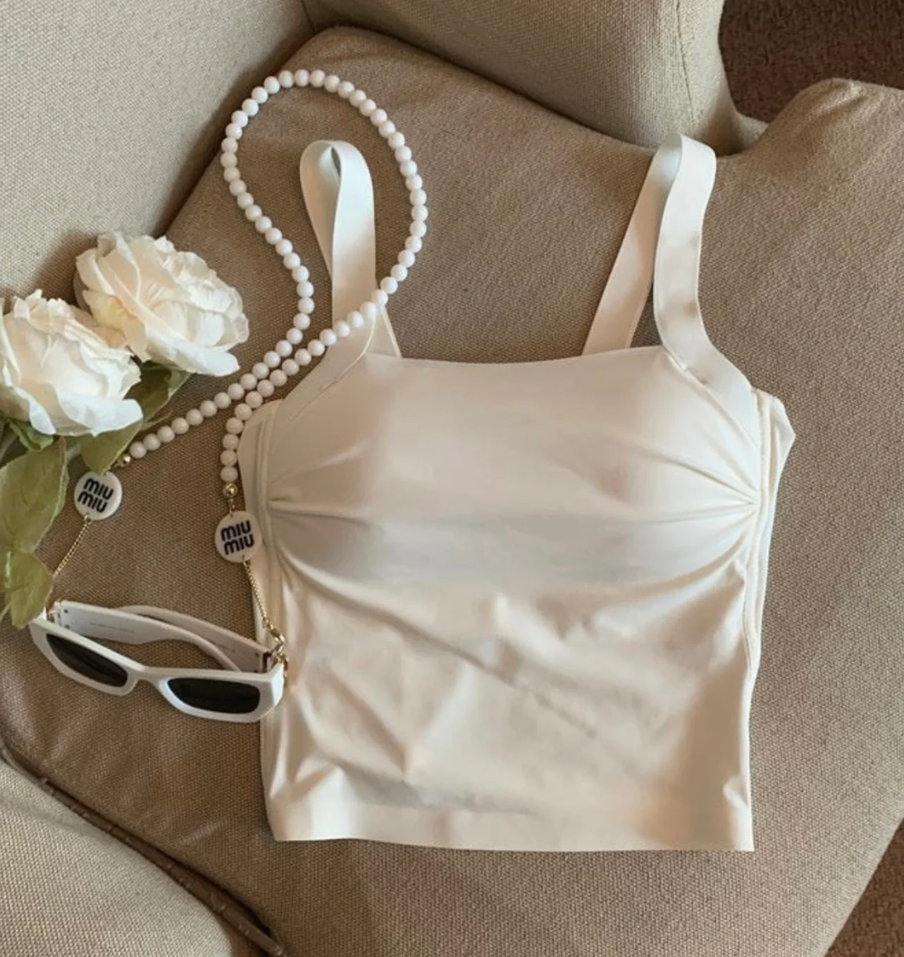 Ria tank top inbuilt with bra - Image 8