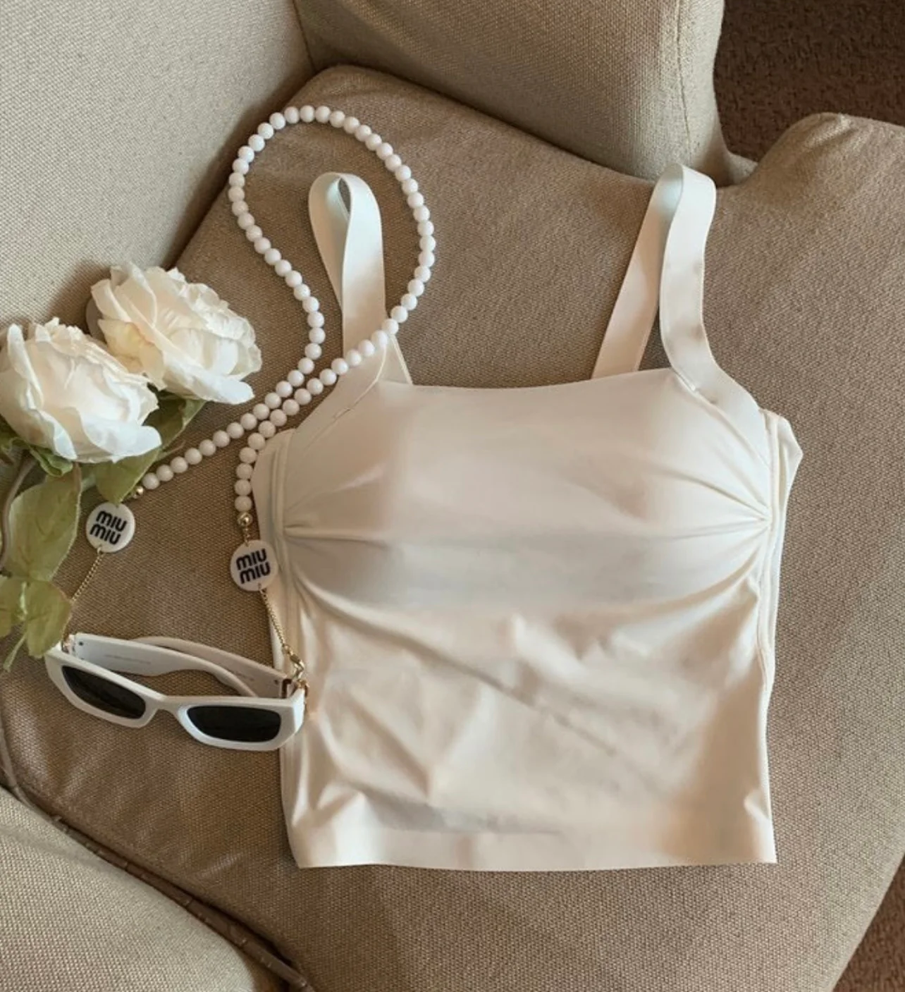 Ria tank top inbuilt with bra - Image 9