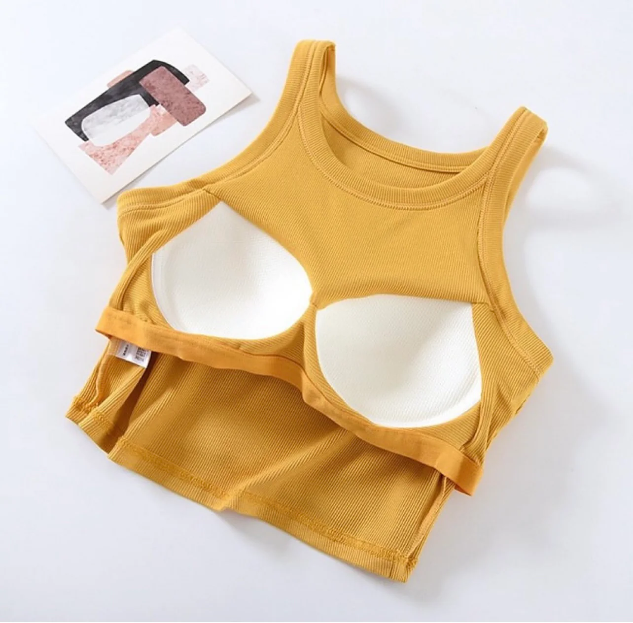 Riyo Tank Top With Inbuilt Bra - Image 4