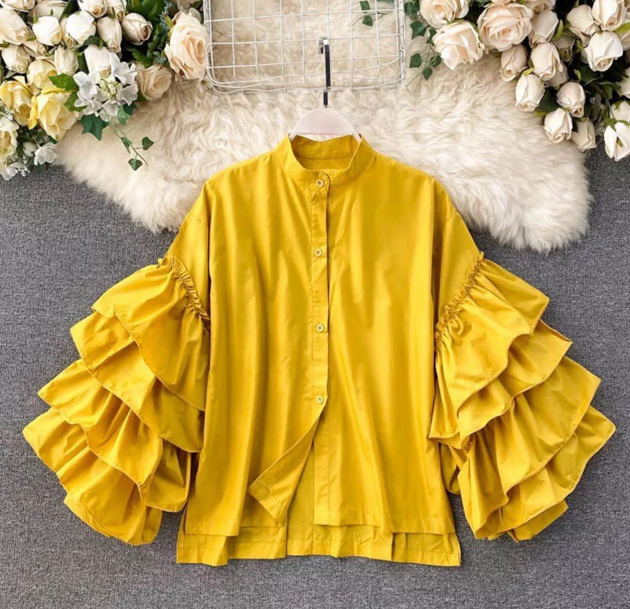 Ruffle Sleeves Shirt - Image 4