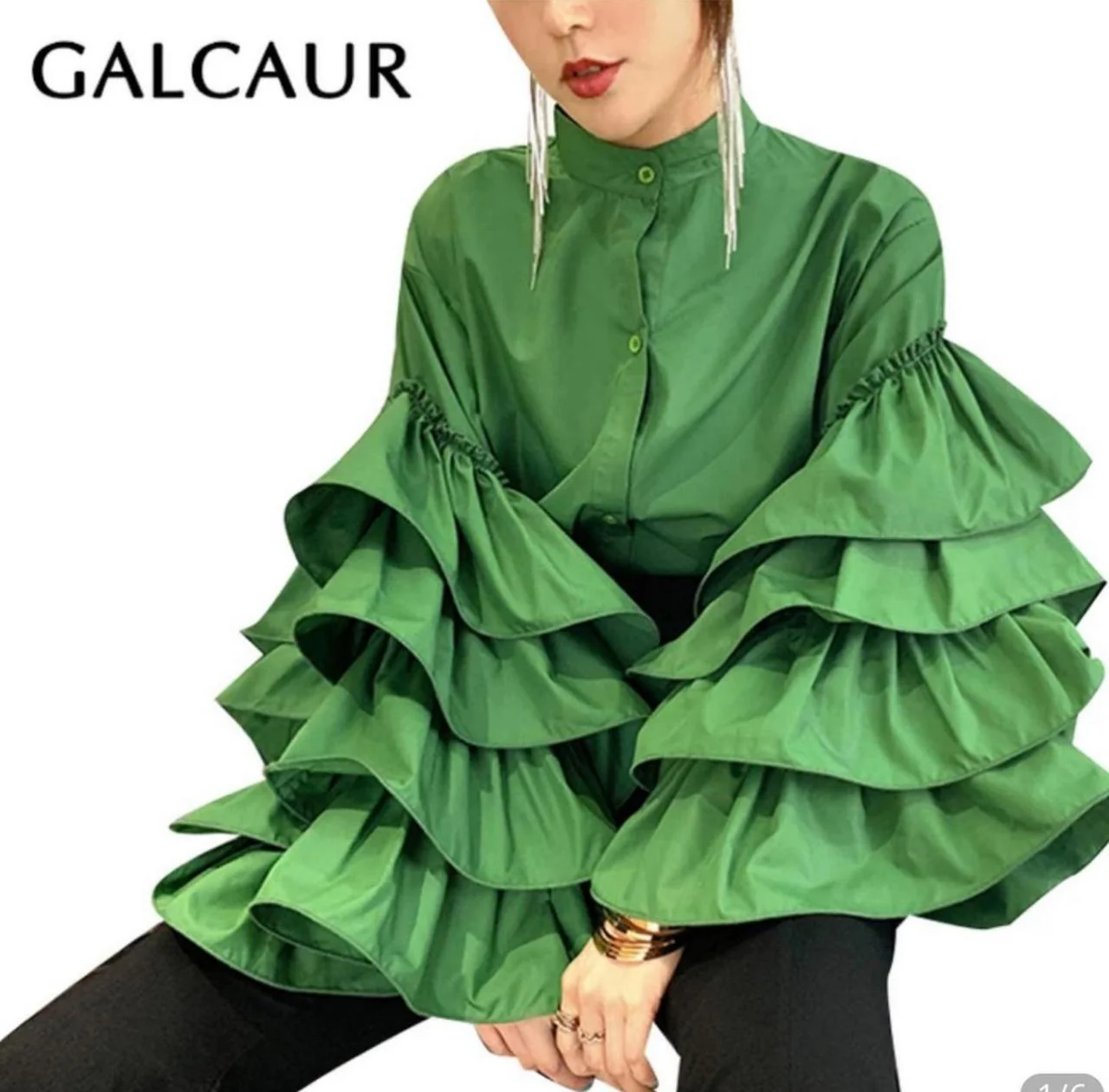 Ruffle Sleeves Shirt - Image 6