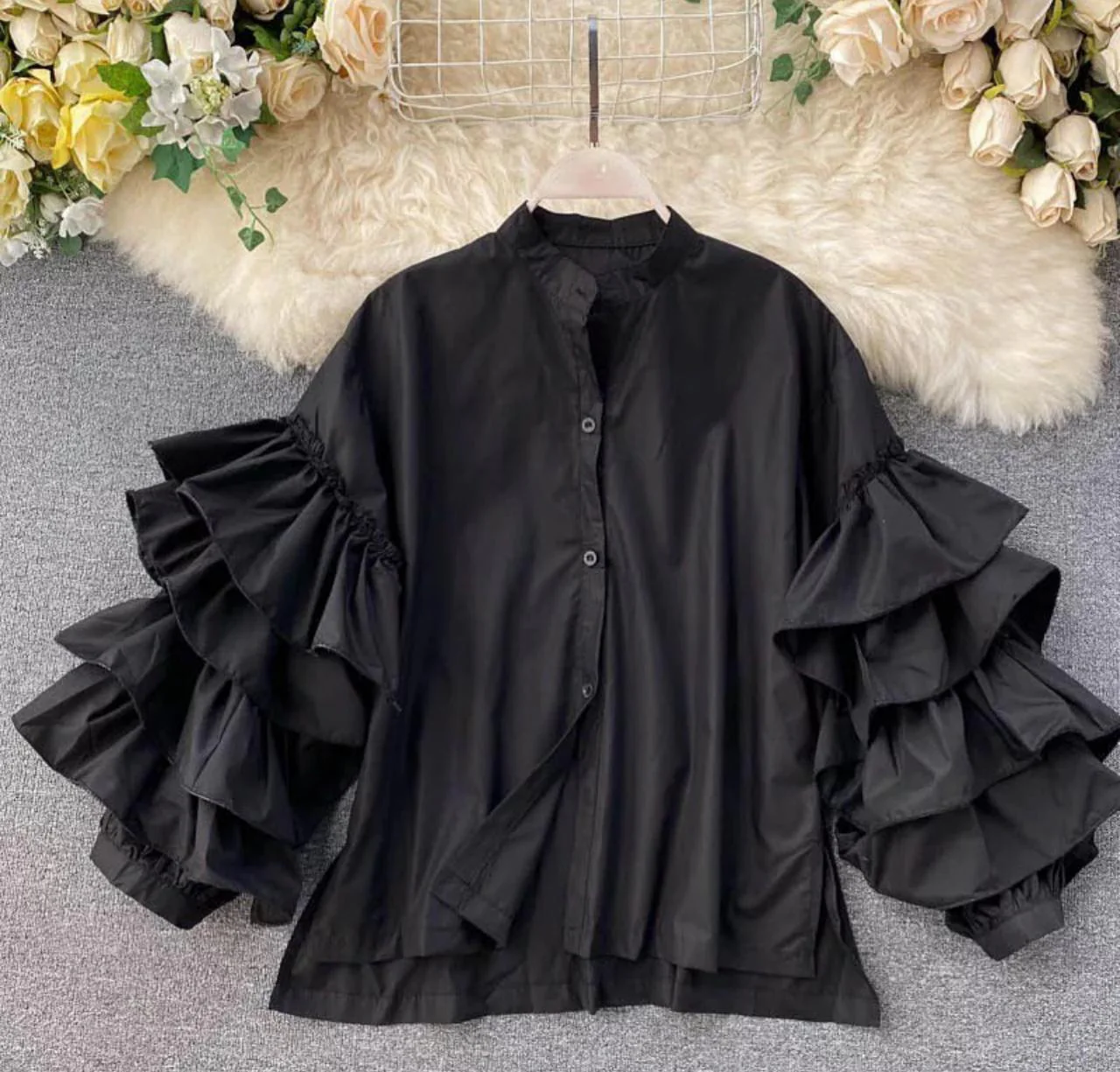 Ruffle Sleeves Shirt - Image 7