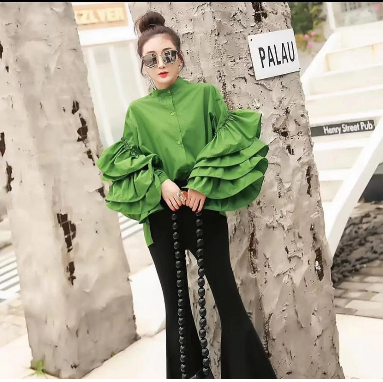 Ruffle Sleeves Shirt - Image 8