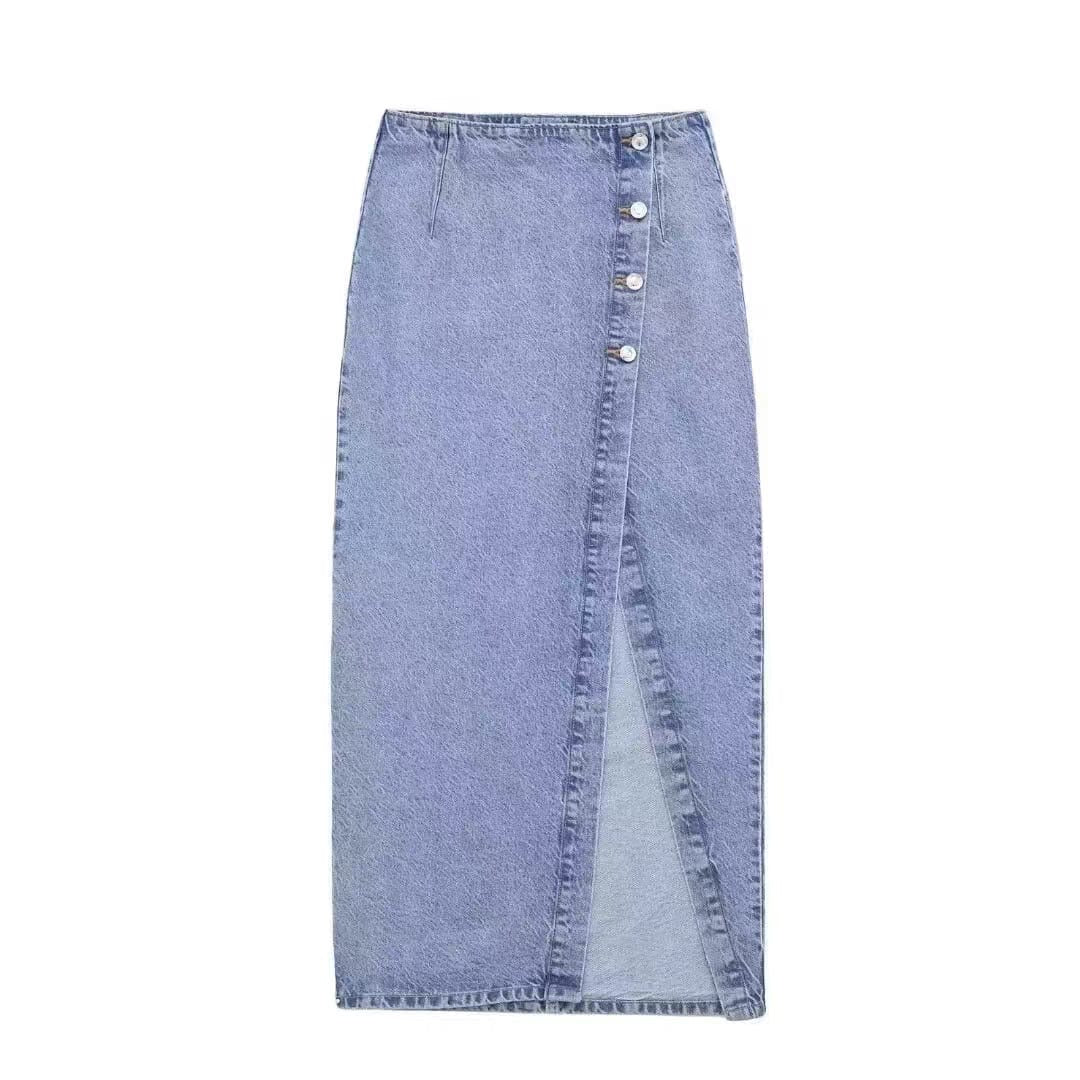Saia Denim Skirt Set - Image 4