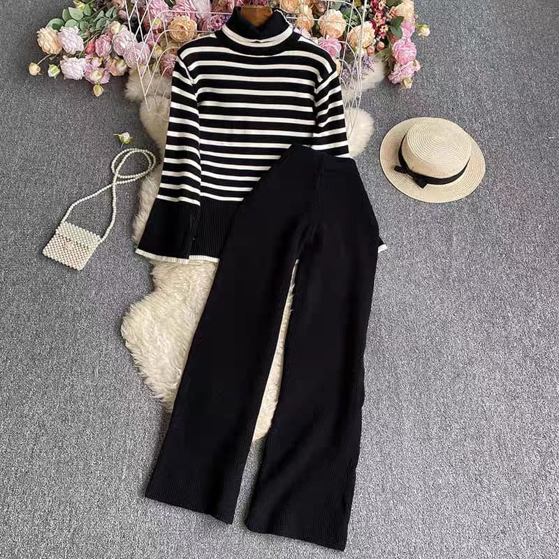 Saleena Stripes Knitted Cords Set - Image 5