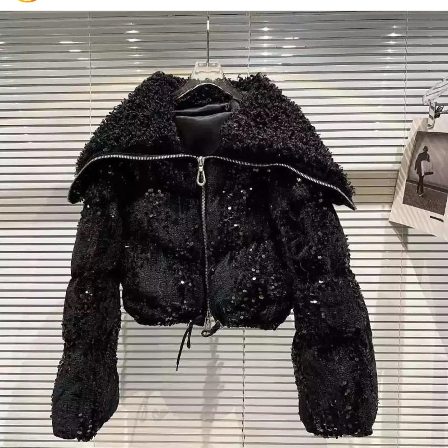 Sequinned Winter Jacket - Image 6