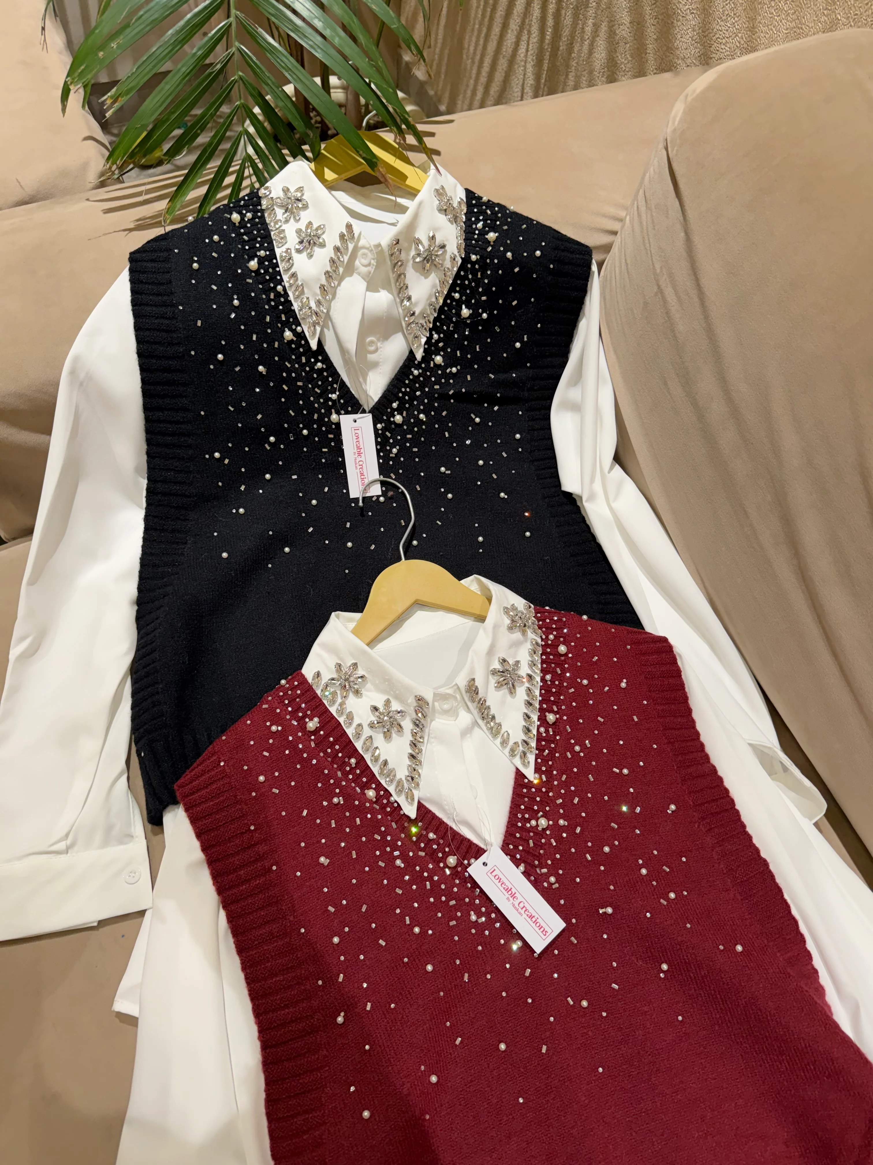 Starlume Pearl Knit Shirt Set - Image 2