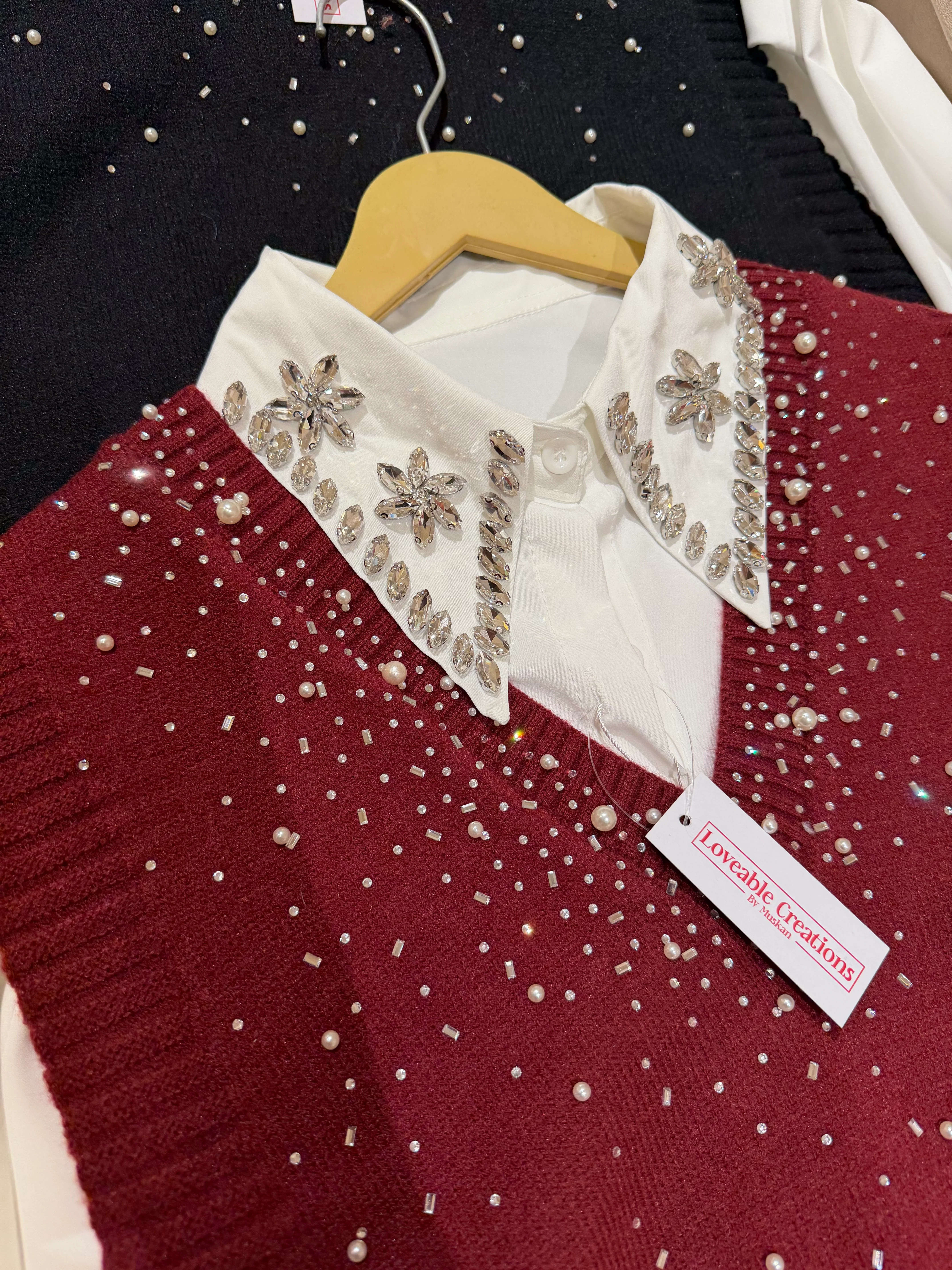 Starlume Pearl Knit Shirt Set - Image 5