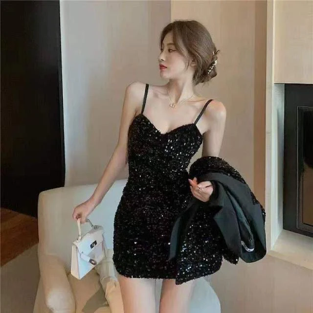 Starry Whisper Sequin Dress with blazer  Set - Image 8