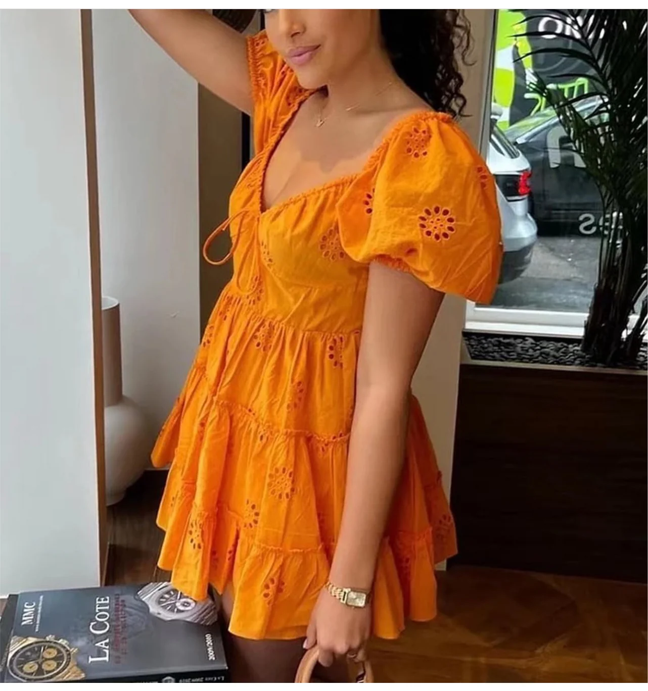 Stephy Cutwork Dress - Image 2