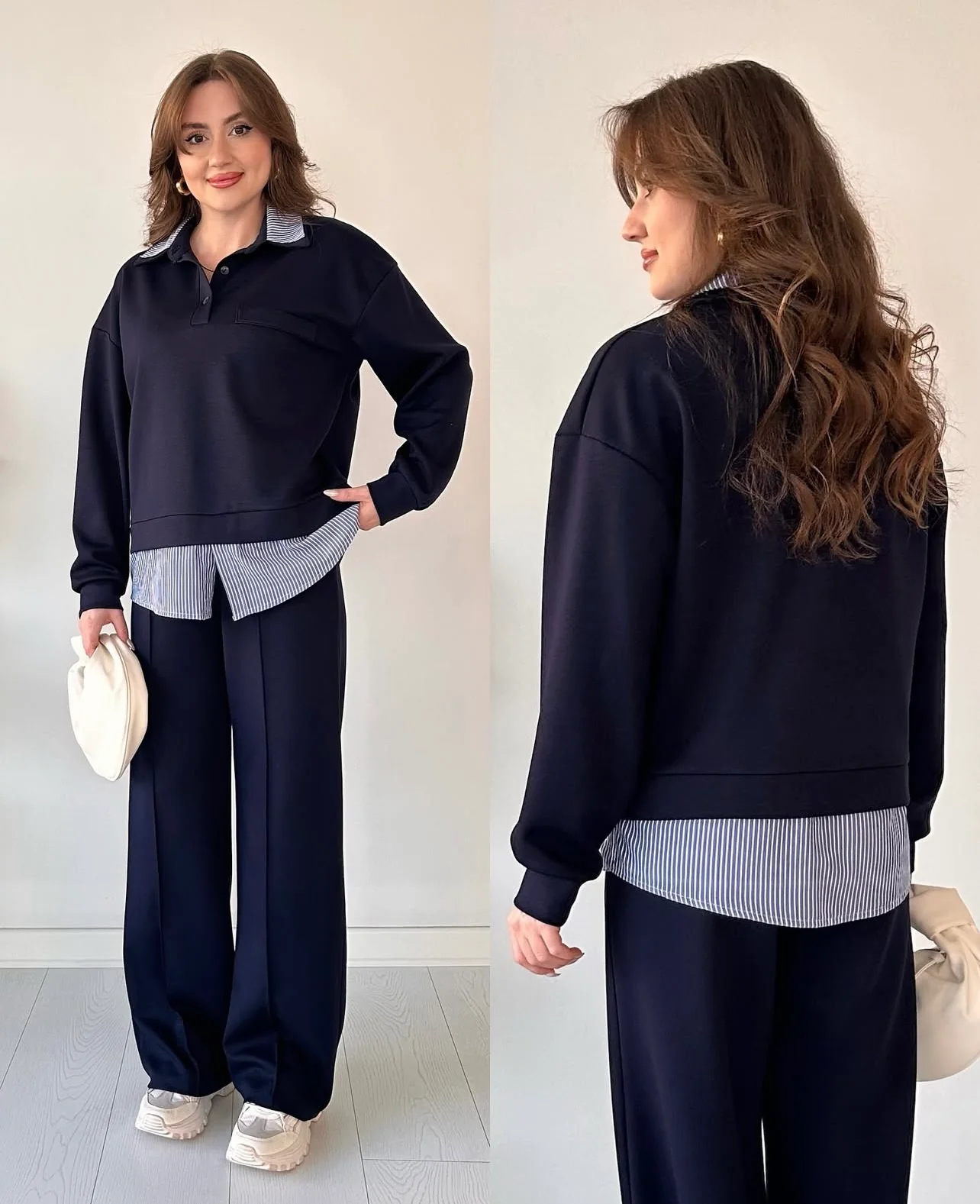 Stripe collar luxe cordset - Image 4