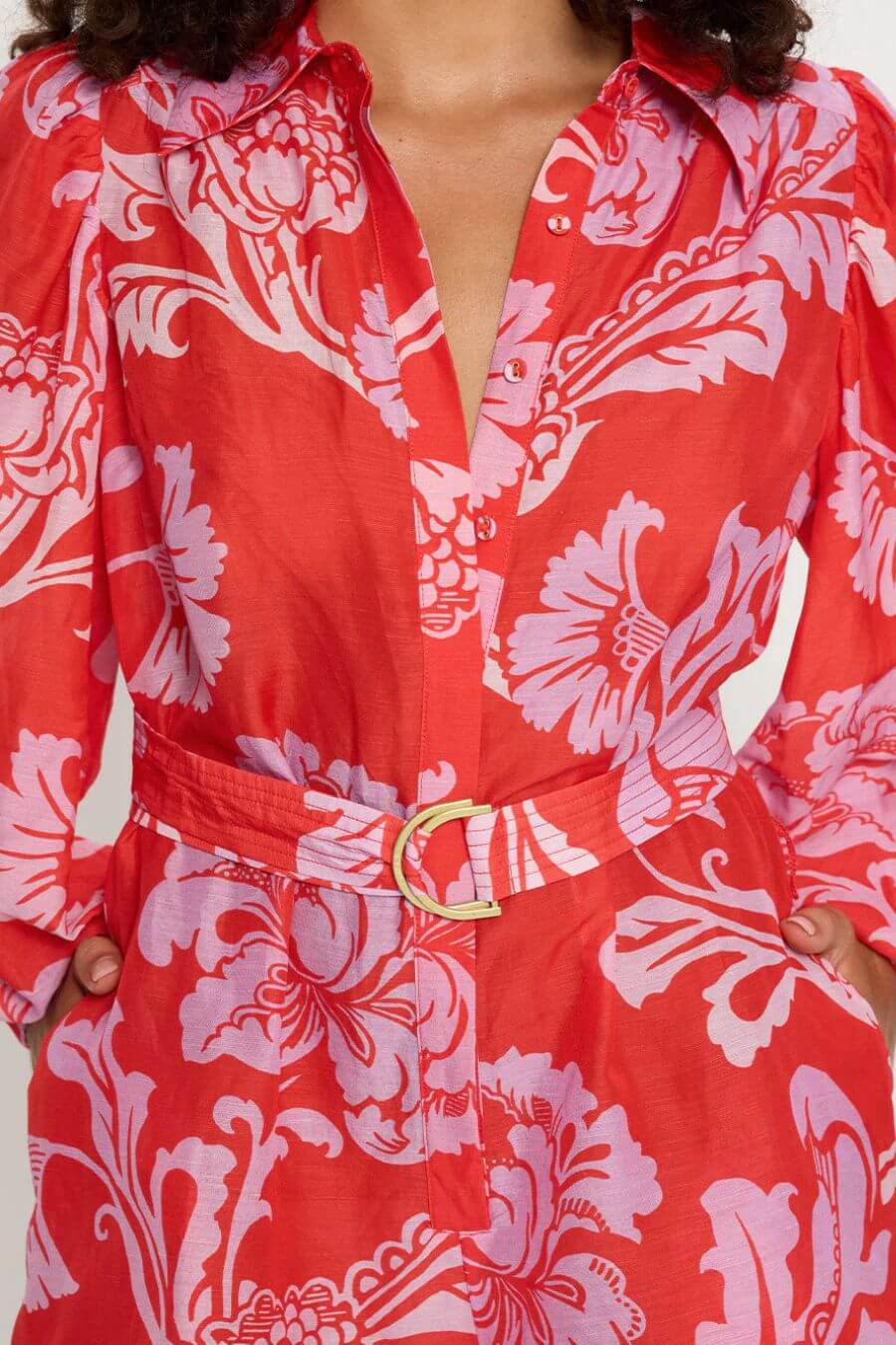 Tropical Bloom belted Romper - Image 6