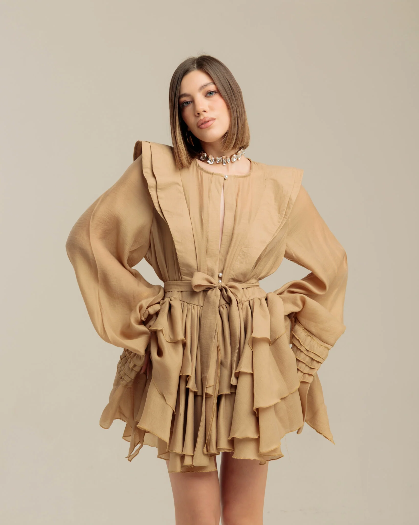 Truffle Viel Statement Dress - Image 3