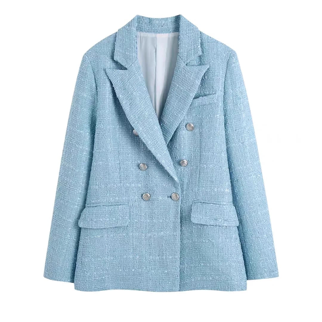 Tweed Blazer Shorts Set - Image 4