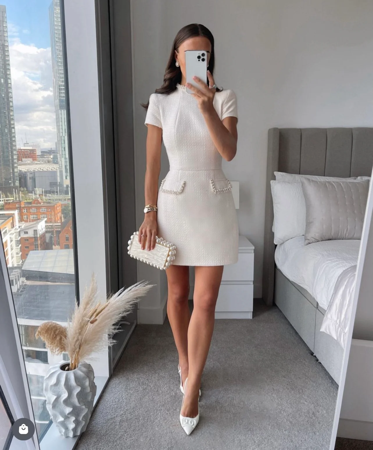 Anna Tweed Luxe Dress - Image 2