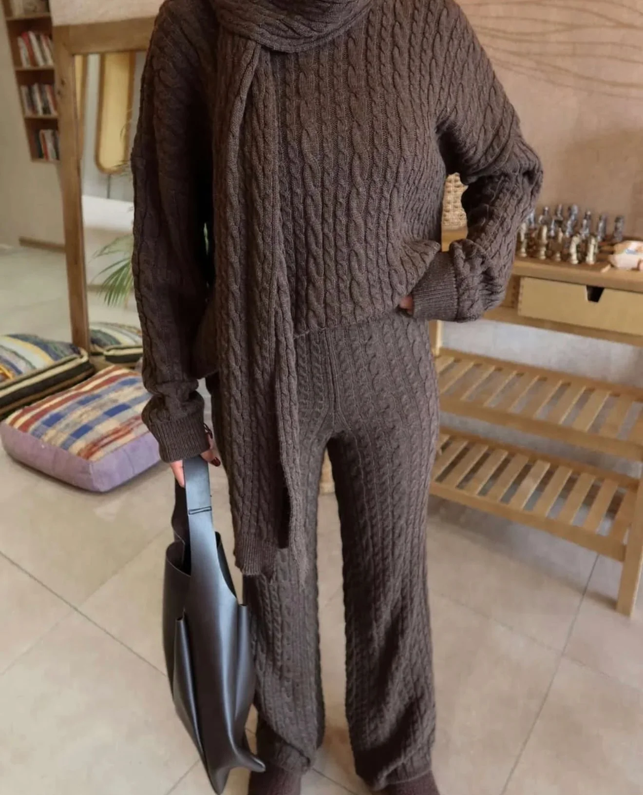 Velour Three Pc Luxe Knit cords set - Image 3