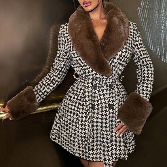 Winter Charm Luxe Trench Coat