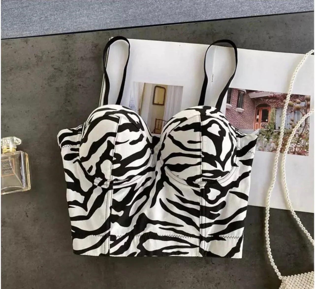 Zebra Print Bustier - Image 2
