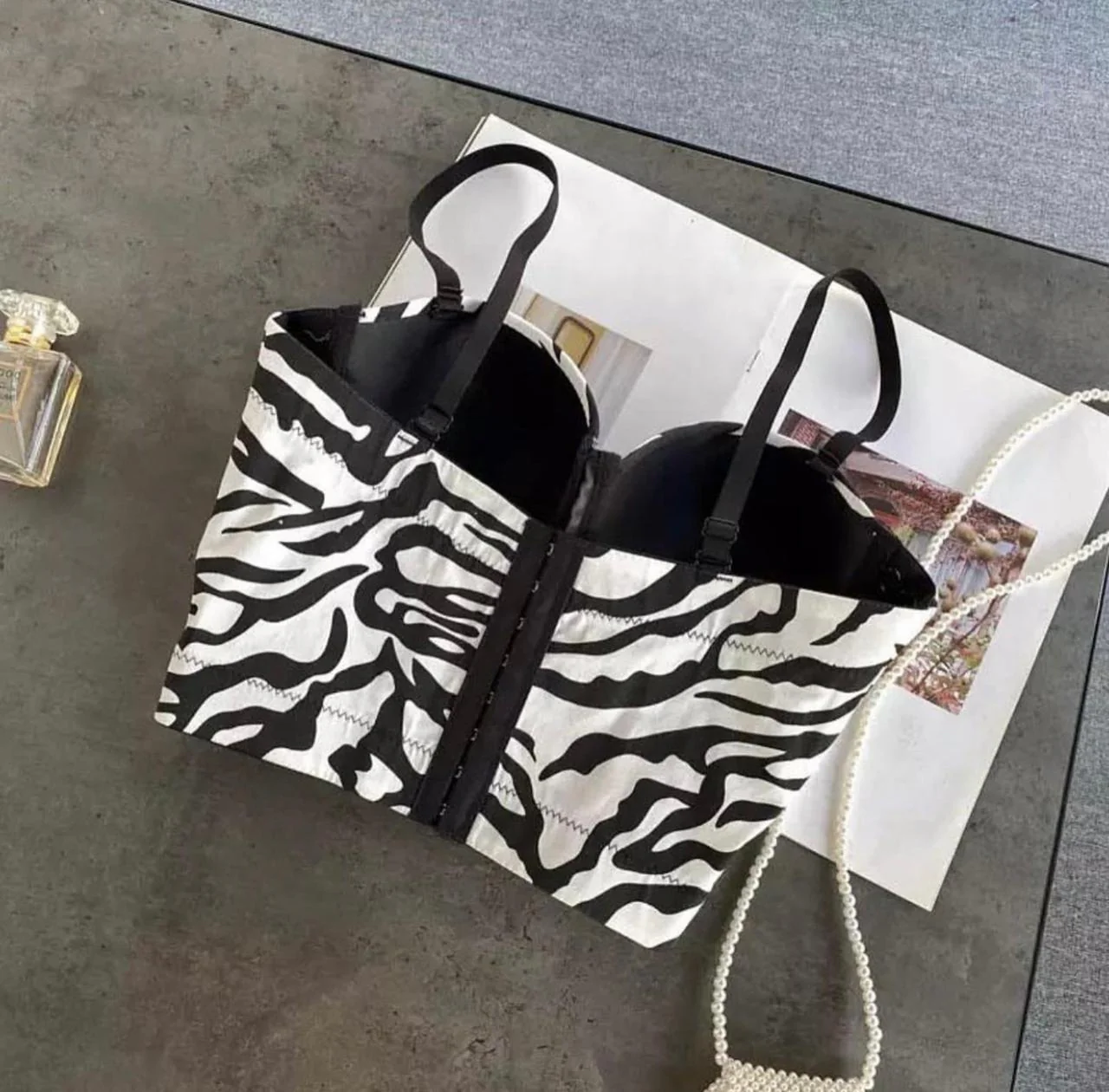 Zebra Print Bustier - Image 3