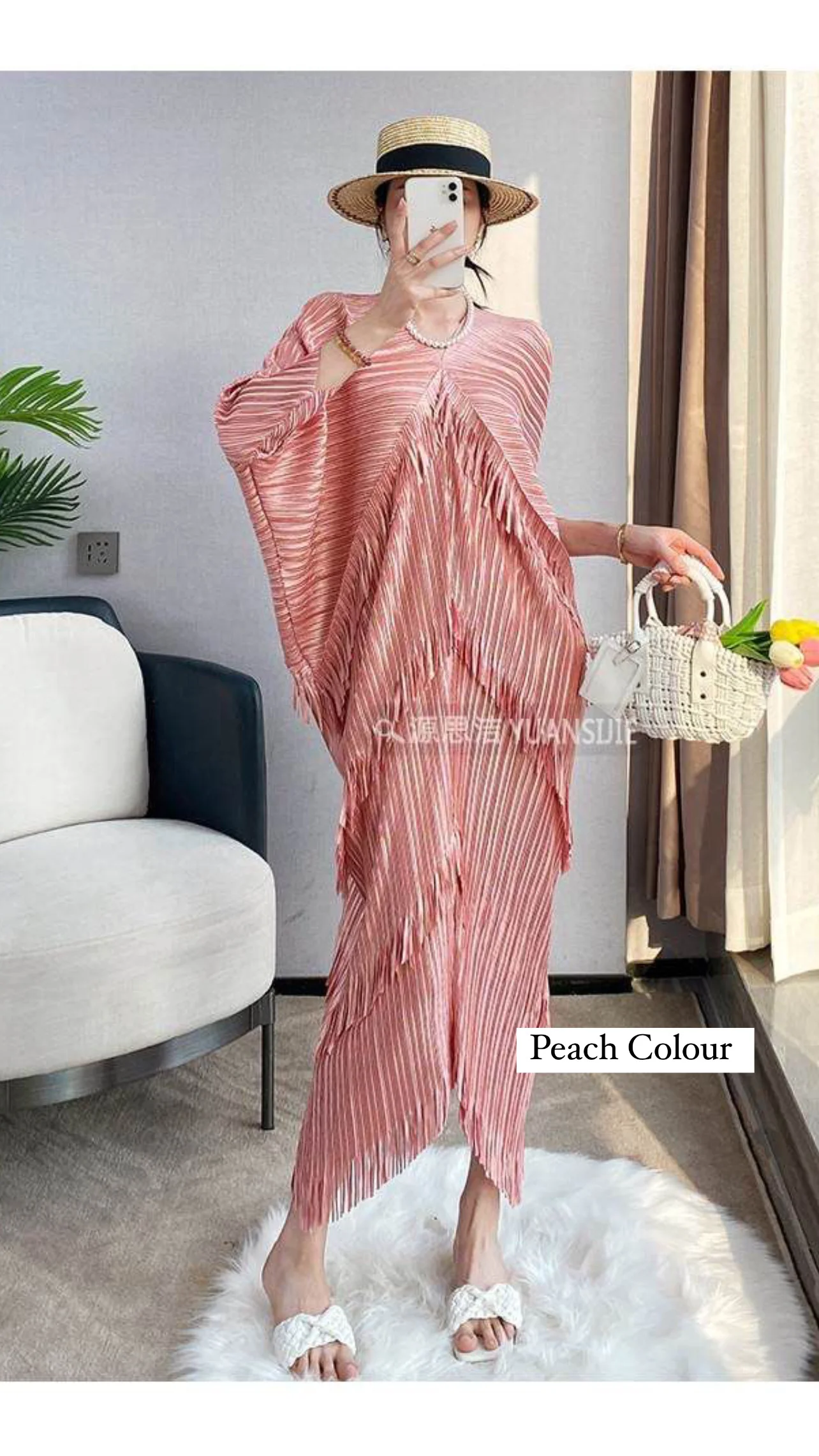 Zora Pleated Dress - Image 3